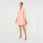 Tuckernuck Bellini Fil Coupe Palmerston Dress S NWT Pink Ruffle Party Photo 1