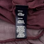 Le Marais Paris Silk Blouse Women's Medium Plum Ruffle Bow Back Sheer Roll Tab Purple Photo 8