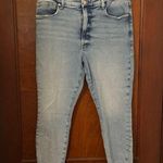 Good American  Good Waist Skinny Cropped Chewed Hem Jeans Photo 1
