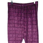 Juicy Couture  Velour Jogger Pants Womens L Purple‎ Logo Embossed Cozy Lounge Photo 2
