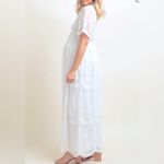 Pinkblush Elegant White Lace Mesh Overlay Maternity Dress Photo 4