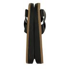 Bamboo  Upraise 70 Sandal Women 7.5 Black Tan Faux Leather Slip on Comfort Travel Photo 5