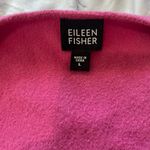 Eileen Fisher Pink Boiled Wool Cashmere Open Front Jacket Women’s Large Minimal Photo 12