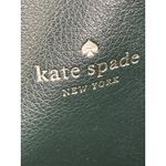 Kate Spade  Arch Patent Leather Black Green Reversible Tote Shoulder Bag Large Photo 7