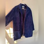 Spiegel VTG Elements Corduroy Jacket Button Down Suede Navy Blue Hippie Boho Size 2X Photo 3