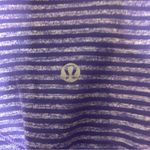 Lululemon Athletica Purple Striped Quarter Zip Jacket Photo 4
