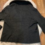 Mac & Jac Jacket Size 12 Black Wool Cashmere Button Front Puff Sleeve Womens Photo 7