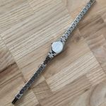 Belair Luxury Vintage Ladies Watch Sparkling White Oval Dial Stainless Bracelet Silver Photo 10