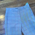 Frank And Oak size 8 plaid trouser pant straight ankle crop Photo 1