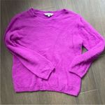 Davi & Dani  Fuscia sweater fuzzy material women’s size large Photo 0