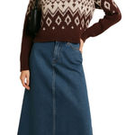 Abercrombie & Fitch VTG RARE 90s Y2K  Boxy Nordic Fair Isle‎ Ski Lodge Sweater SM Photo 0