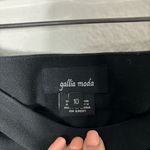 Nordstrom NWT Gallia Moda NEW Black Side Zip Crop Cotton Blend Dress Pants Size 10 Photo 1