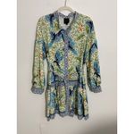 Alex Marie  Wren Bird Print Long Sleeve Button Front Dress size‎ 10 Photo 2