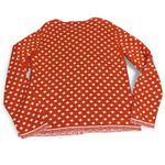 Orvis  Star Knit Burnt Orange Zip Front Cardigan size Medium Photo 2