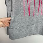 Nike Dri Fit Grey Pink Logo Hoodie Sz Medium Photo 7