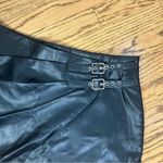 ZARA  | Faux Leather Side Buckle MOTO Mini Skirt NWT Size S Photo 6