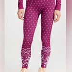 Sweaty Betty Modal Fair Isle Base Layer Leggings - Large - NWT Photo 6