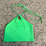 ZARA  Green Halter Neck Crop Top Photo 0