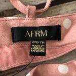 Size XS AFRM Rayanna Polka Dot Dress Misty Rose Pink Photo 11