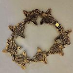 Bergdorf Goodman vintage gold tone bee bracelet Photo 3