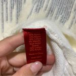 Jennifer Lopez  White and Silver Fluffy Sweater - Size Large Photo 3