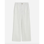Madewell The Zoe Relaxed Wide Pant in 100% Linen Salt White Minimalist US 0 NWT Photo 5