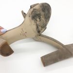 Kate Spade Paulette Bow Heels Size 11 Suede Block Tan Girly Ankle Strap Photo 7