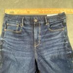 New American Eagle Curvy Super High Rise Flare Jeans Womens 14 Stretch Hippie Blue Size 14P Photo 10