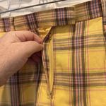 BB Dakota Mini Skirt Yellow Pink Plaid Lined size 4 NWT Festival Y2k Whimsygoth Photo 1
