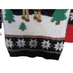 No Boundaries Ugly Christmas Sweater Dress Black Red Rudolph Reindeer  S (3-5) Photo 3