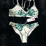 Cupshe Bikini Set Large Tropical Palm Leaf Print Swimsuit NEW NWT Summer Trend Photo 1