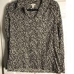 J.Crew  womens size small animal print career work top button Up Shirt blouse Photo 0