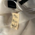 Pinko Silk Diana One Cold Shoulder Long Sleeve Blouse Shirt NWT $295 & freeGIFT! White Photo 9