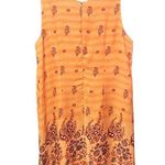 Magic Sleeveless Dress - Women's L - Orange Floral Print Photo 0
