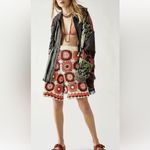 Free People Flook x  Crotched‎ Francis Long Shorts in Cream Orange Size XS Photo 2