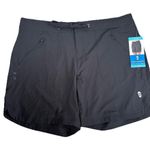 Free Country New  Beach Bermuda Shorts Womens Black Pockets Light 10" Swim XL Photo 3