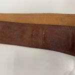 Vintage Comme Des‎ Faus Brown Leather Belt Photo 3