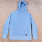 American Eagle Light Blue Hoodie M 100% Cotton Front Pouch Missing Drawstring Photo 0