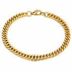 Unisex Stainless Steel Chain Bracelet Photo 0