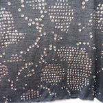 Lanvin 2004 Gray Wool Silver Studded Beaded Long Sleeve Dress 38 Size 6 Photo 5