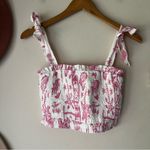 Pink Lily  island inspiration print two piece set Women’s SIZE XS vacation‎ beach Photo 4