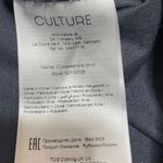 Culture Cassandra Black Faux Vegan Leather Long Sleeve Button Down Shirt Top M Size M Photo 4