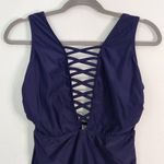 Nicole Miller Navy One-Piece Swimsuit NWT Size 6 Navy Swimwear Photo 1