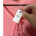 Talbots  Pink Knit Tie Neck Poncho Sweater Women's M Lightweight NWT Photo 5