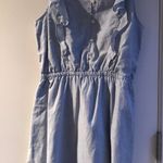Madewell Denim Color Ruffle Dress Photo 2