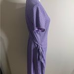 Eddie Bauer  Purple wrap Dress V-neck short Sleeves size xl free dry travex Photo 3