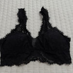 Aerie  Black Lace Bralette Wireless Sz M Medium Removable Lining Photo 0