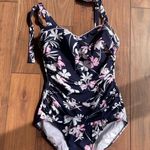 Profile By Gottex Sundance One Piece Swimsuit Size 10D Blue Photo 1