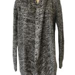 Bobbie & Brooks Long Sleeve Open Cardigan Gray Black Womens Size Small Photo 0