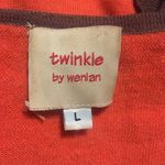 TWINKLE BY WENLAN Brown/Purple/Red Cropped Argyle Wool French Bulldog Sweater SM Brown Photo 4